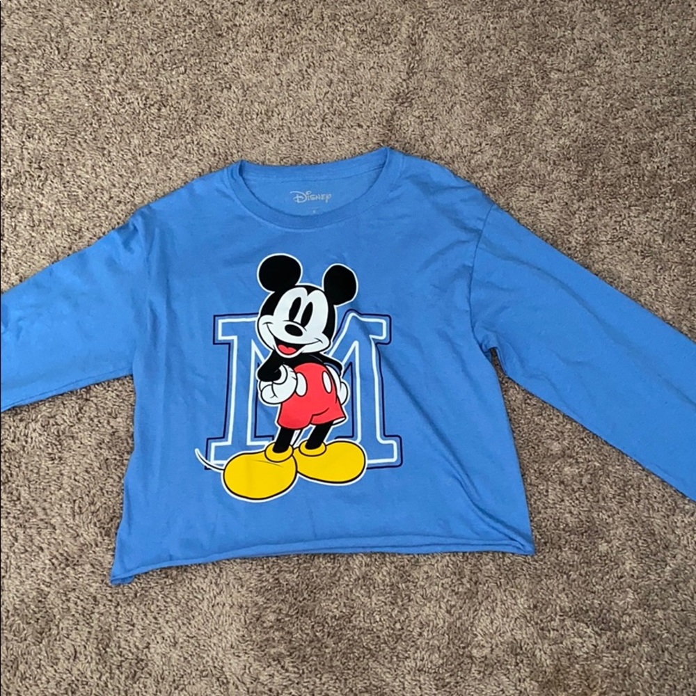 Disney Mikey Long Sleeve Crop Top